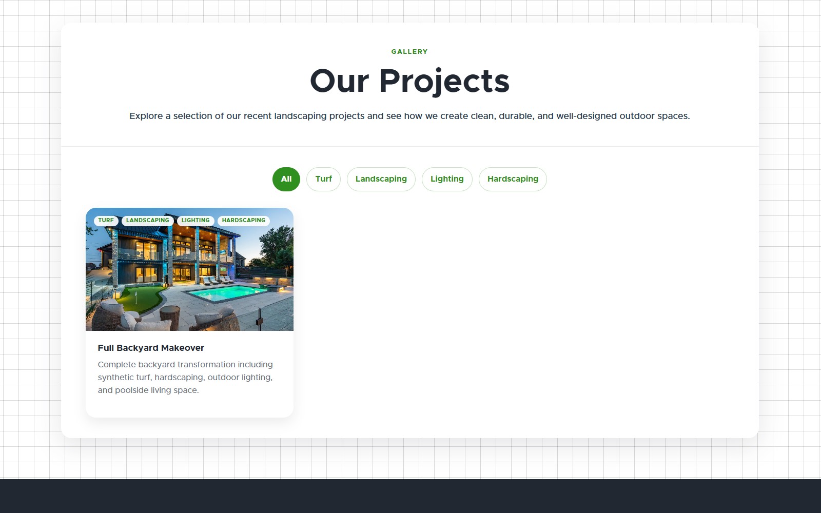 Go Green Group project gallery screenshot