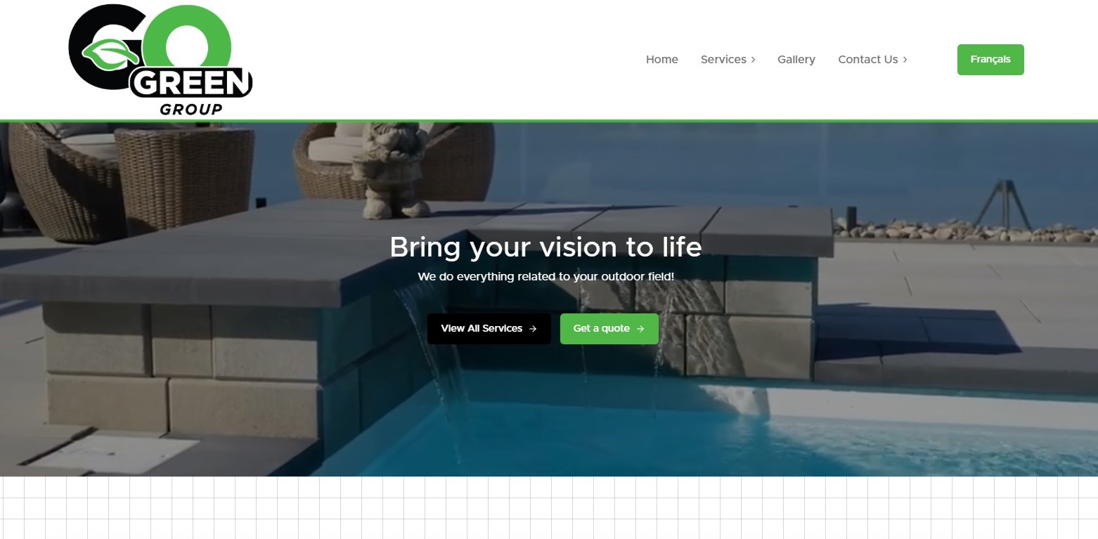 Go Green Group website case study preview